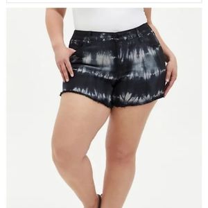 Torrid Black Tie-dye Shorts